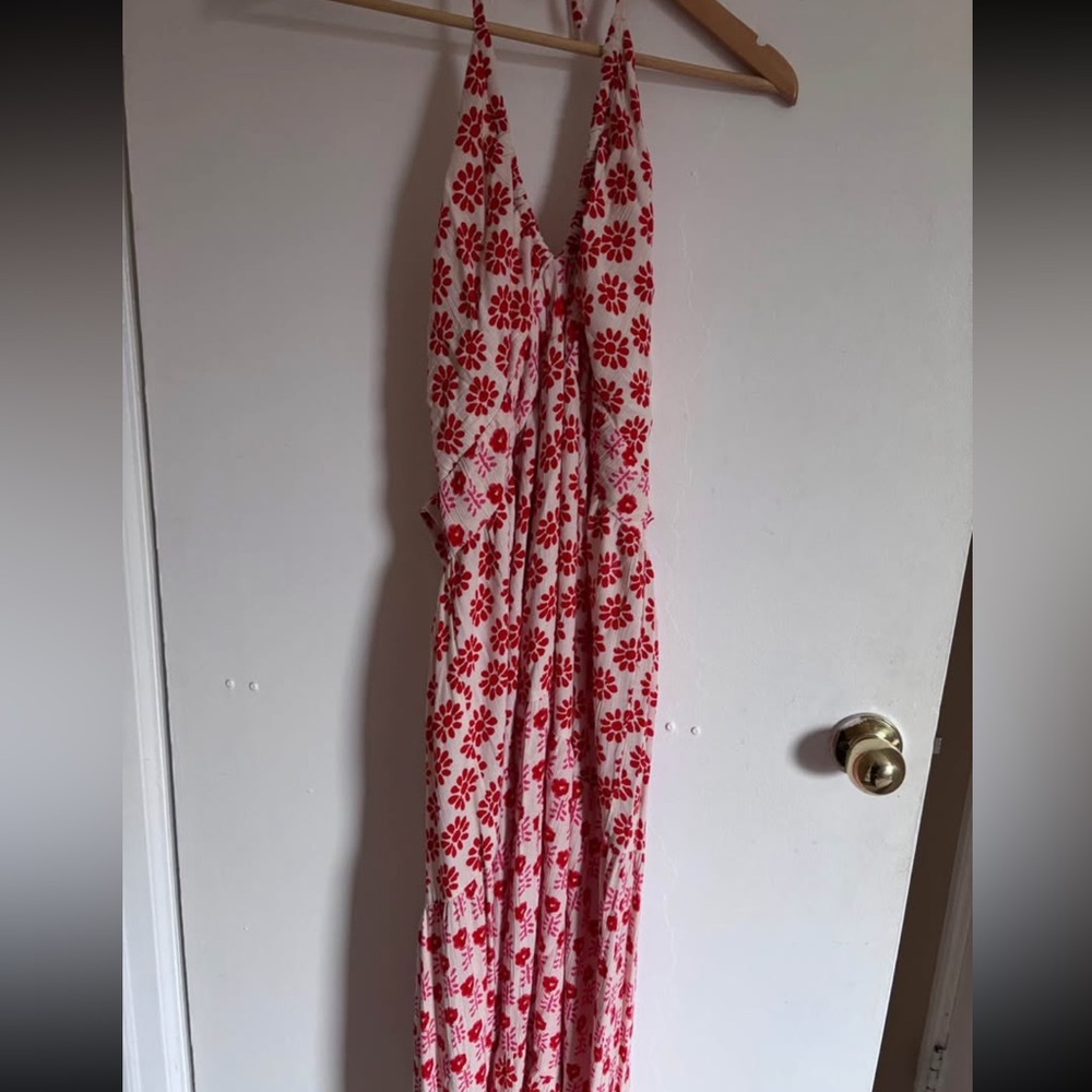 Orange Floral Dress Japona